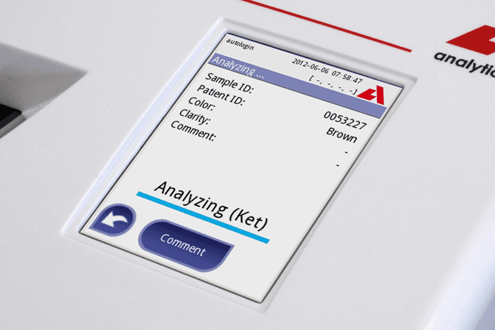 Analyticon Urilyzer 100 Pro - ekran detayı