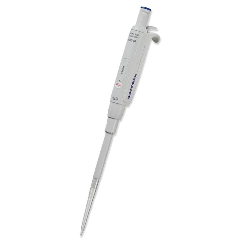 Socorex Acura® manual 815 / 835F sabit hacimli mikropipet ve makropipet