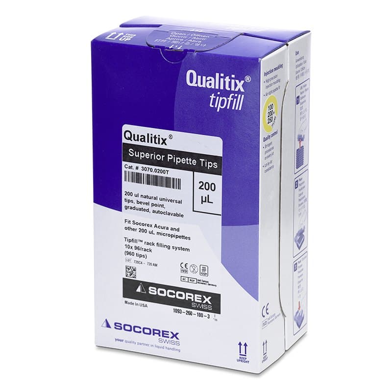 Socorex Qualitix® pipet uçları premium mikropipet uçları