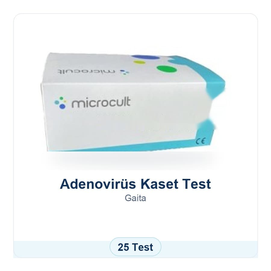 Adenovirüs Kaset Test Microcult ürün görseli