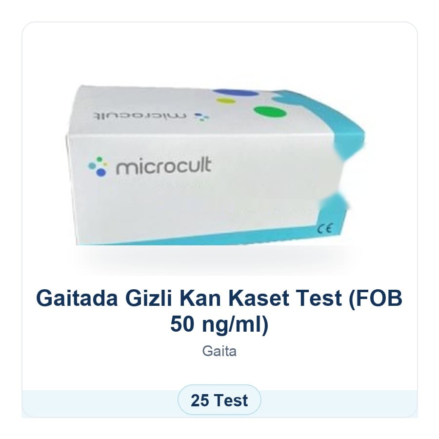 Gaitada Gizli Kan (FOB) Kaset Test Microcult ürün görseli