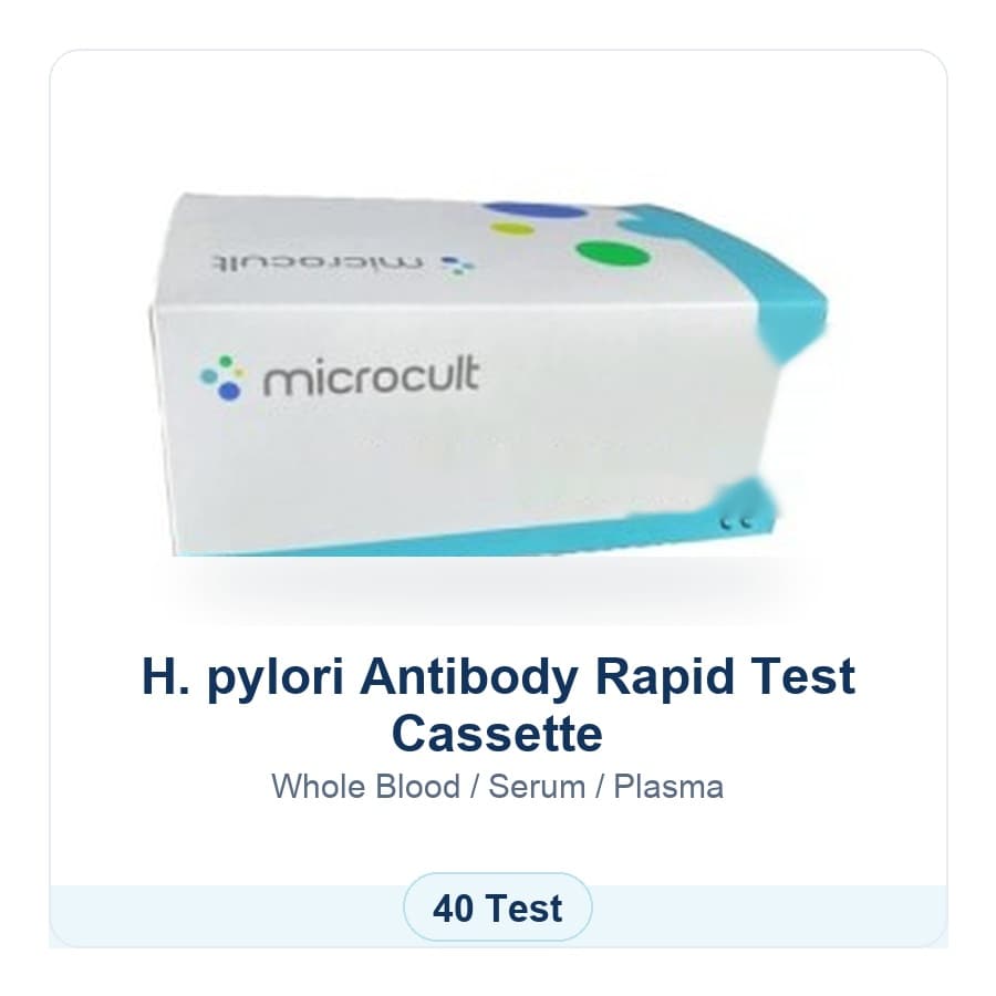 H. pylori Antikor Kaset Test Microcult ürün görseli