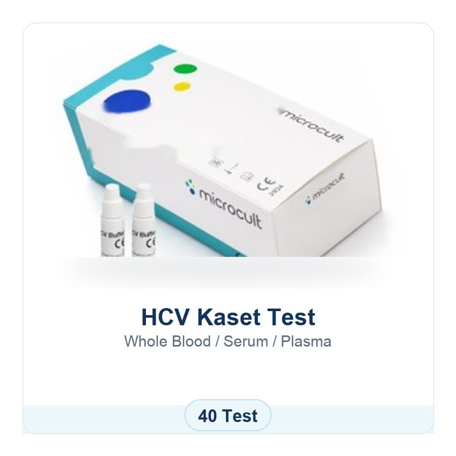 HCV Kaset Test Microcult ürün görseli
