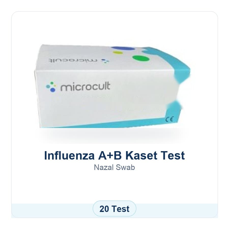 Influenza A+B Kaset Test Microcult ürün görseli