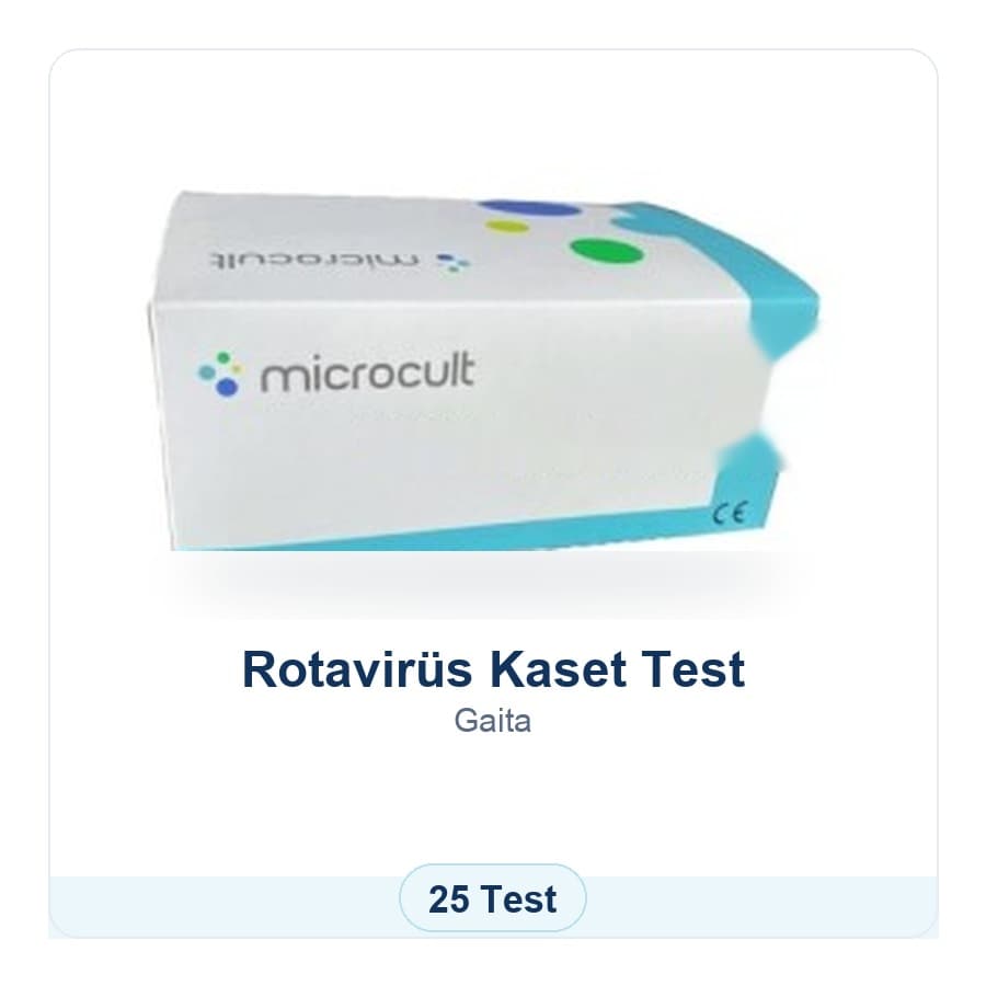 Rotavirüs Kaset Test Microcult ürün görseli